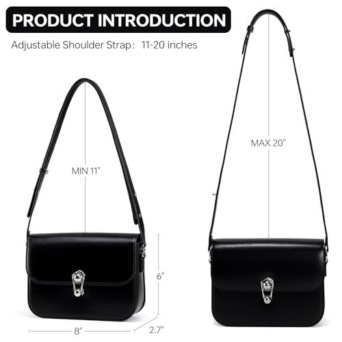 Image of LA FESTIN Genuine Leather Purse for Women Designer Shoulder Handbag Daliy