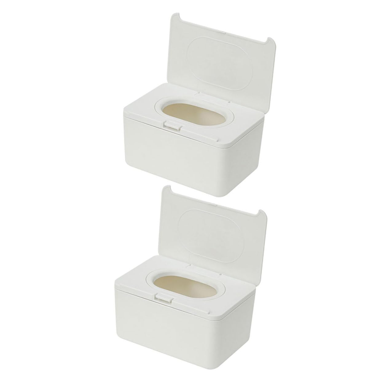 Contenitore per Salviette Umidificate Ricaricabile, 2 Pezzi, Plastica