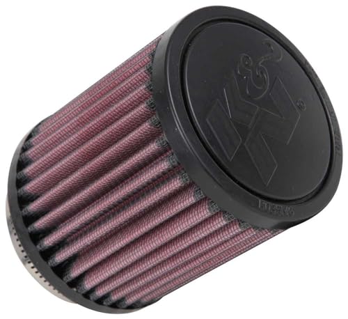 Image of K&N High-Flow Original Lifetime Universal Clamp-On Air Filter:High Performance,Premium,Washable,:Flange Diameter:2.4375 In, Filter Height: 4 In, Flange Length:0.625In,Shape:Round,RU-0800,(Pack of 6)