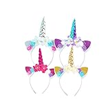 [Idea para el regalo perfecto] -La diadema de unicornio es suave, liviana y cómoda. Este podría ser un gran regalo de fiesta.