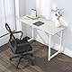 Lutown-Teen Klappschreibtisch 120 cm, Schreiben Gaming Computer Camping Tisch, Kein Zusammenbau erforderlich Home Office-Schreibtisch, Weiß