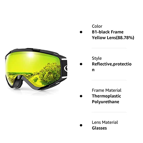 Findway Ski Goggles Otg - Over Glasses Snow/Snowboard Goggles For Men, Women & Youth - 100% Uv Protection #TOP7