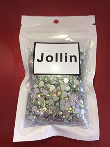 Jollin Glue Fix Crystal Ab Flatback Rhinestones(Ss20 1440Pcs) #TOP4