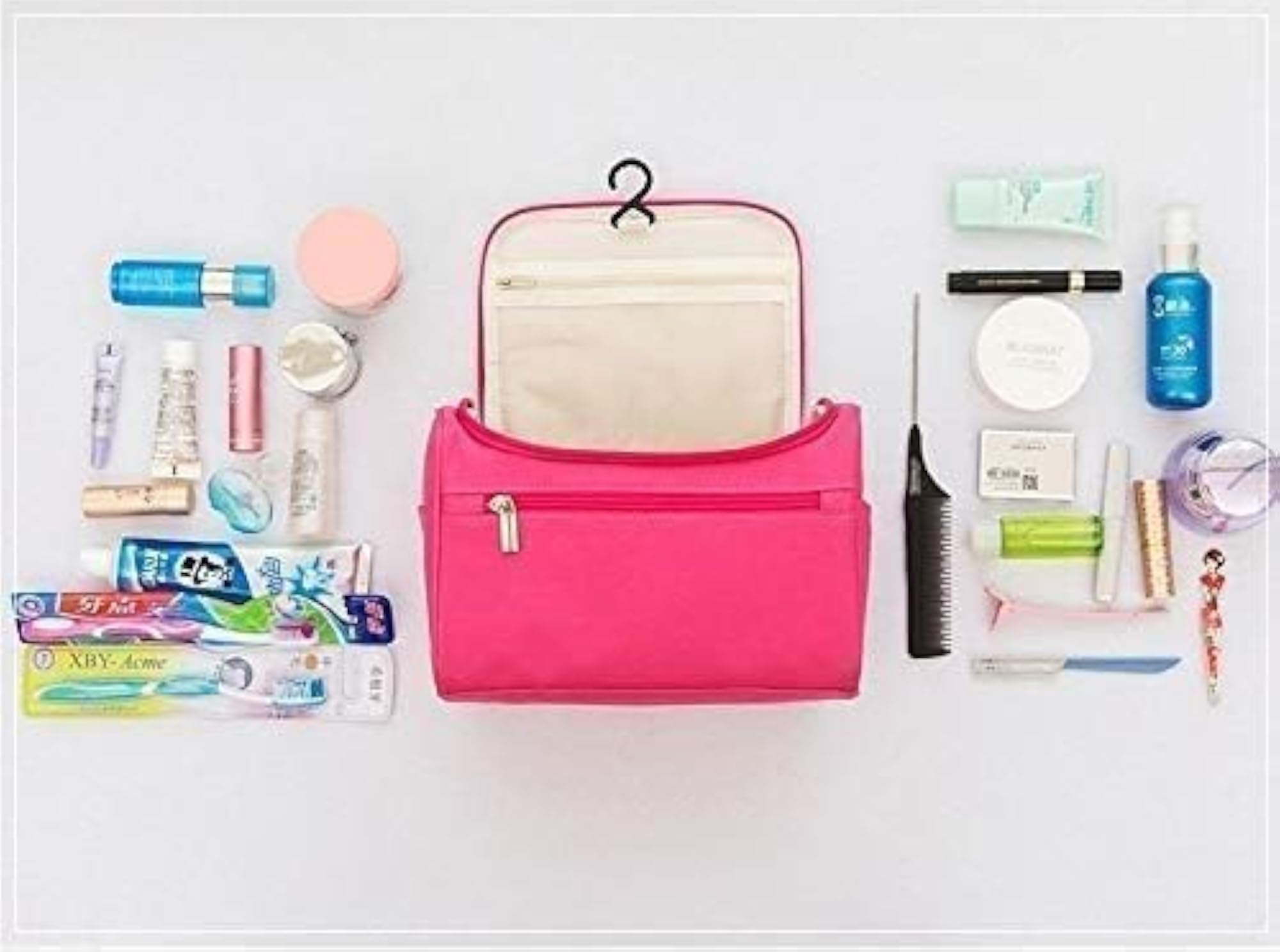 Medium Cosmetic Organizer Makeup Pouch for Women, Pink