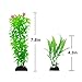 CousDUoBe 8 Pack Artificial Aquarium Plants, Used for Household and Office Aquarium Simulation Plastic Hydroponic Plants（Maximum 8 inches, Green）