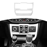 RT-TCZ for Jeep JL Center Dash Window Switch Panel Trim Cover for Jeep Wrangler JL JLU Gladiator JT 2018-2024 White Interior Accessories