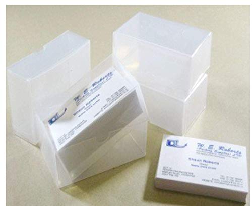 Image of New Transparent Safe Visiting /Business Name Card Box (Pack of 100)