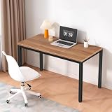 BEST BOARD Modern Simple Style Computer Desk Standing Table 48 × 24 Inches Office Desk Computer Table Study Writing Desk Workstation for Home Office Black Metal Frame