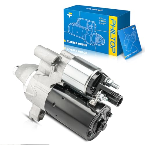 Image of PHILTOP New Starter Motor 33292N Replacement for Audi 2010-2016 A4;1.1KW | for 2011-2017 Q5 2.0L,2010-2014 A5,2015-2017 A5 Quattro,2013-2016 allroad,2012,2014-2015 A6,OE:33292N 33292, 06D911021B