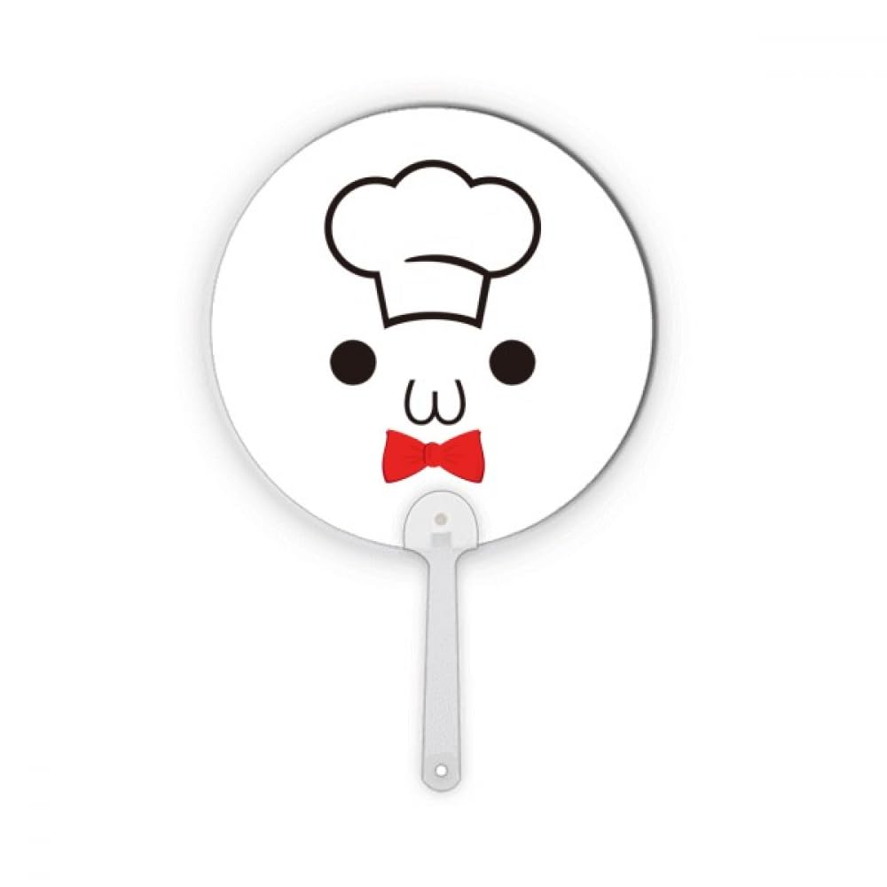 Éventail rond en plastique décoration artisanale Lovely Face Chef