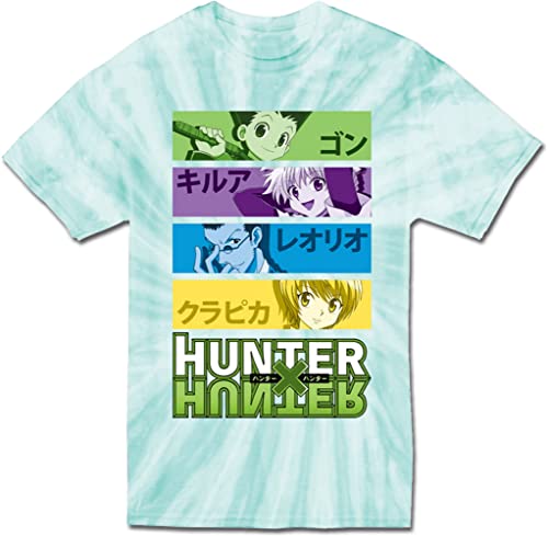 T-shirt Hunter X Hunter Tie Dye pour homme en coton doux anti-transpirant