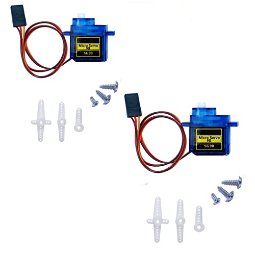 2PCS SG90 Servo Motor Micro Servo 9G Servo Motor for RC Robot Arm Helicopter Airplane Remote Control
