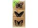 Hero Arts LP215 Woodblock Stamp, Three Artistic Butterflies