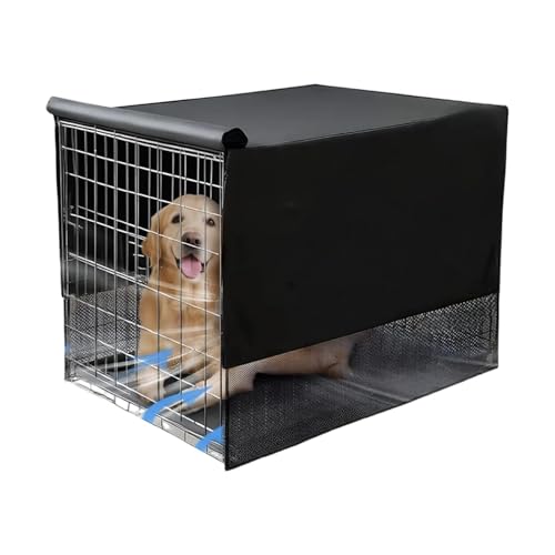 Ziynluks Copertura per Cuccia,Tessuto Oxford Traspirante e Impermeabile a 4 Lati | per Gabbia Cane | per Cuccioli di Piccola e Media Taglia, Gatti, da Usare in Casa, Soggiorno, Ripostiglio,