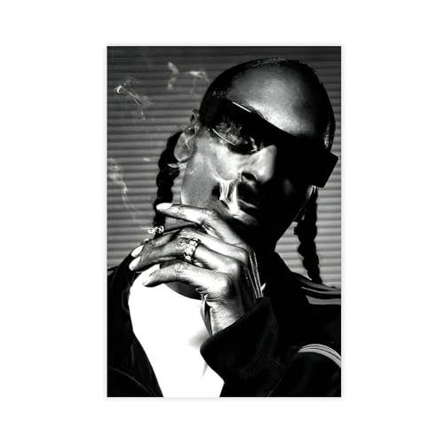 ZAQMKOL Poster rappeur Snoop Dogg (25) sur toile - Décoration murale pour salon, chambre à coucher - 20 x 30 cm
