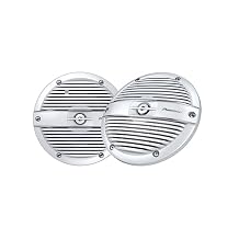 Pioneer CAR TSME650FC 6-1/2 inch 2-Way Marine Speakers Pair 200-Watt Max Power, IPX7 Rated, White Classic Grille Design