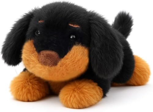 Cuteoy Adorable Cuddly Dachshund Toy Weighted Stuffed Animal for Anxiety and Stress Relief Small Pillow Comfort Plush Toys Cute Dog Plushies Soft Toys Birthday Gifts for Kids Toddlers