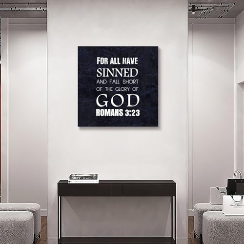 Lienzo decorativo Yelolyio de 20 x 20 pulgadas con frase inspiradora para salón 6