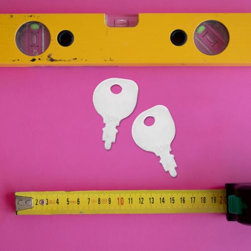 Kisangel Rasenmäher Zündschlüssel 430-009 & 420729: 6-Stück Set Eisen Schlüsselanhänger Traktor Maschinen Starterschlüssel Landwirtschaftliche Geräte