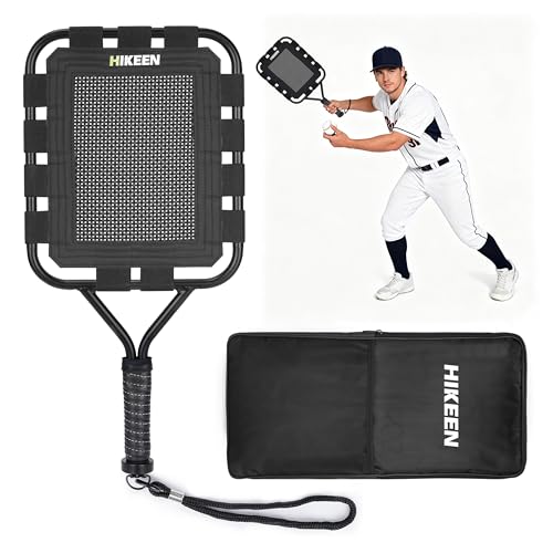 Hikeen Baseball Racket for Fly Balls Wide Elastic Bands Fungo Bat for Coaches Help Players Practice Pop Flies Ground Balls & Line Drives