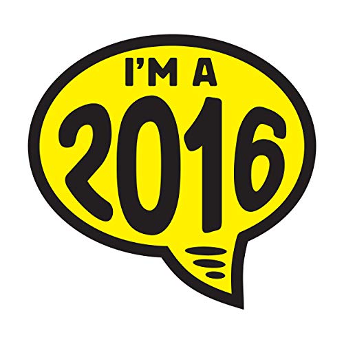 Image of Ez-line 2016 Model Year Vinyl Windshield Stickers 12 Pack - 9 inch Waterproof Bubble Decals for Car Dealership Lot Advertising (2016)