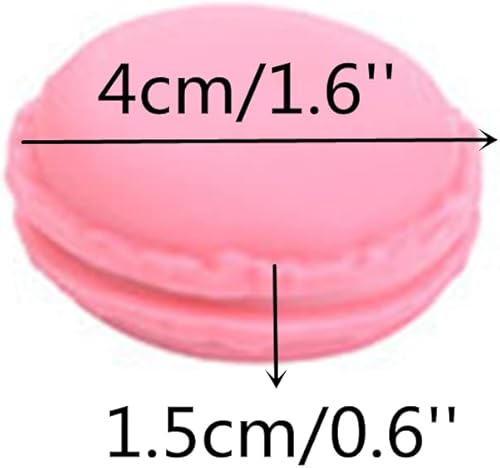 Miniatura 10 de HAN SHENG 30 piezas lindo macarrón mini estuche de almacenamiento caja de joyería organizador de viaje para aretes multicolor