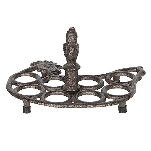 Clayre & Eef 6Y2998 Eierhalter Huhn Ca. 21 x 16 x 12 cm