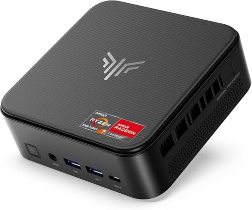 Image of KAMRUI Mini PC E3B Ryzen 5 7430U (Upgraded 7640HS /1195G7) | 32GB RAM 512GB M.2 SSD Desktop Computer 4K Triple Display Type-C Dual NIC LAN WiFi6 BT5.2 for Gaming Business Home Office