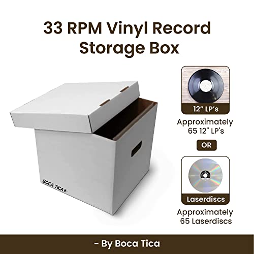 Boca Tica 33 Rpm Vinyl Record Storage Box (5 Pack) #TOP2