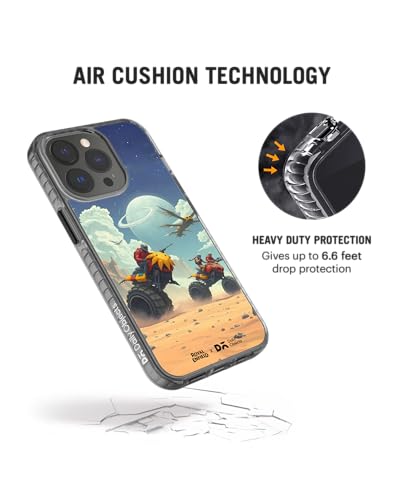 Image of DailyObjects Uprising Stride 2.0 Magnetic Case Cover Compatible with iPhone 14 Pro Max | Wireless Charging Slim Back Cover | 2 Layer Edge Protection & Shockproof