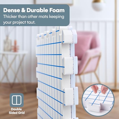 image for KnitIQ Double-Sided Blocking Mats for Knitting and Crochet Projects - 