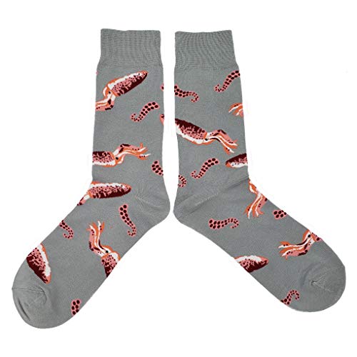 Squid Dress Socks Funny Novelty Crazy Fun Design Men Size 8-12 Cotton Casual Crew Colorful Funky Fancy Socks Gift for Men2