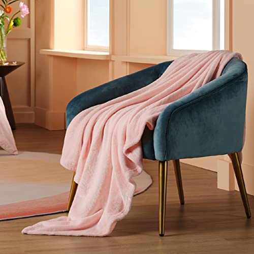 Image of Bedsure Fleece Blanket Twin Blanket Pink - 300GSM Soft Lightweight Plush Cozy Twin XL Blankets for Bed, Sofa, Couch, Travel, Camping, 66 inch X 90 inch