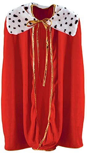Child King/Queen Robe (red) Party Accessory  (1 count) (1/Pkg)