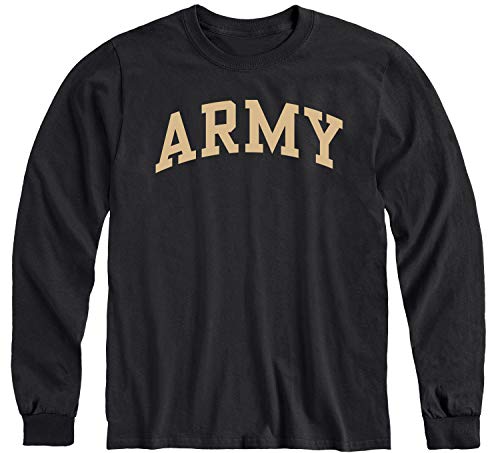Barnesmith US Military Academy (Army) USMA Black Knights Long Sleeve Adult Unisex T-Shirt, Classic, Black, Medium