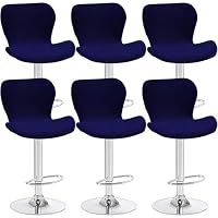 Housse Tabouret Bar Velours Extensible - Lot De 2/4/6 - Couvre Siège Incurvé - Lavable Machine - Multicolor
