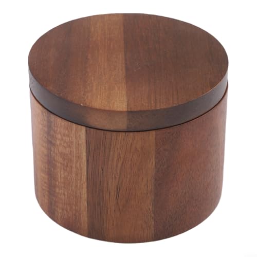 Salero de madera de acacia para encimeras modernas: adereza tus platos con comodidad 2