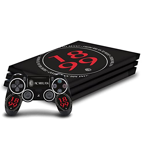 Sticker PS4 Pro AC Milan vinyle pour protéger la console des rayures et des traces