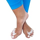 Posture Toe Separators Dividers to Correct Bunions, Foot Pain, Plantar Fasciitis, Blisters, Calluses Relief Restore Feet (Small (Women Shoe Size: 5-9 / Men Shoe Size: 6-7))
