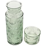 Compact et pratique : cet ensemble carafe de chevet est conçu pour s'intégrer parfaitement à votre table de nuit, vous ainsi d'avoir toujours une bouteille d'eau fraîche ou une carafe à jus à portée de main