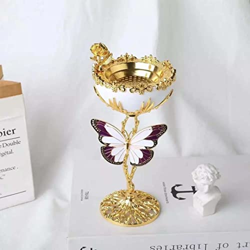 Luxury Gold Metal Middle Eastern Incense Burner | Incense Holder | Incense Burner | Bakhoor Burner | Office & Home Decor | Aromatherapy Ornament… (Butterfly White) #TOP1