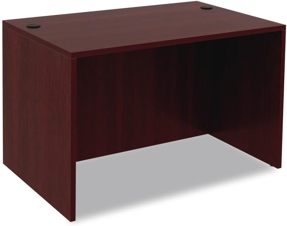 Alera Valencia Series 48 by 30 by 29-1/2-Inch Desk Shell, Rectangular Top, Mahogany