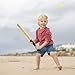 Kisangel Kids Cricket Set with Bat and Ball Interactive Indoor and Outdoor Sports Toy for Children Parent-Child Backyard Game to Develop Coordination and Social Skills