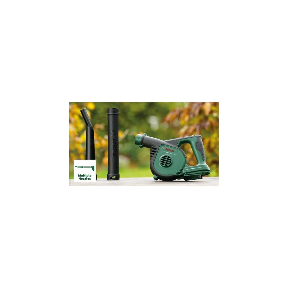 Bosch Soplador de Hojas inalámbrico Universal 18V-130 (para Limpieza rápida y fácil al Aire Libre; Sistema de 18 voltios; 1 batería de 2.5 Ah y Cargador)