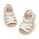 Sonsage Säugling Baby Mädchen Jungen Sommer Sandalen Neugeborene Bowknot Krippe Sandale Outdoor Strand Kleinkind PU Leder Weiche Gummisohle Kleid Flache Lauflernschuhe, B01 Weiß, 12-18 Monate