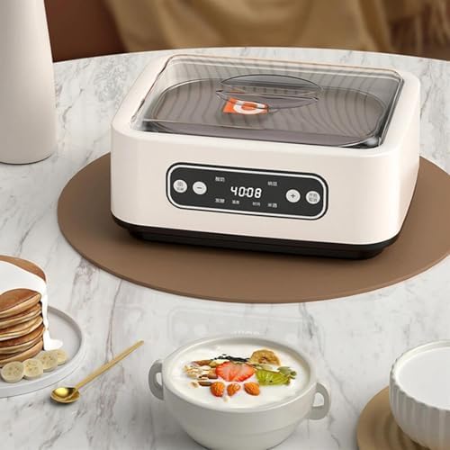 Probiotic Yogurt Maker Machine with LED Display - 1.6L Incubator for Homemade Greek Yogurt, Natto, Rice Wine & Fermented Foods (with 9 Glass)