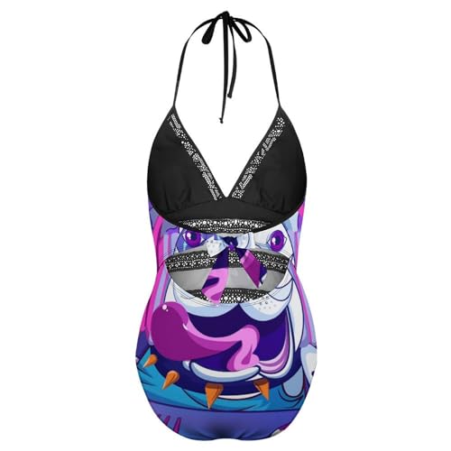 Costume de natation chien coloré idéal pour vos séances de piscine et vacances - 5