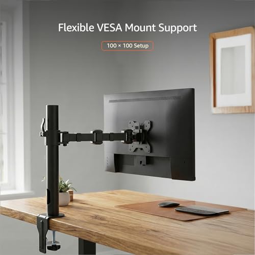 Image of Amazon Basics 27 inch (68.58 cm) Full HD IPS Monitor | 1920 x 1080 Pixels | 120Hz Refresh | Frameless Design | Flicker-Free | Anti-Glare | Tilt /Swivel /Pivot Adjustment | VESA Mount | LED Backlight (Black)