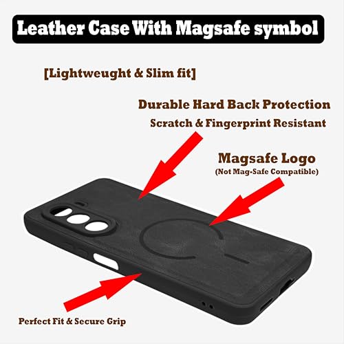 Image of SBMS Back Cover for OnePlus Nord CE6 Lite 5G | Ultra Slim Soft Rubberised Hard Case | Oil Feel Soft Leather Back | Mag-Safe Design (Mag-Safe Not Support) | Camera Protection Case for CE 6 Lite (Black)