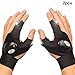 Produktbild Gutyan LED Taschenlampe Handschuhe Außenhandschuhe für die Reparatur Arbeiten in der Dunkelheit Orte Angeln Camping Wandern
